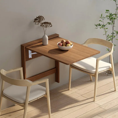 Multifunctional Wall Mounted Folding Dining Table Hidden Desk for Small Space Ultra Thin Storage Unit Study Computer Desk