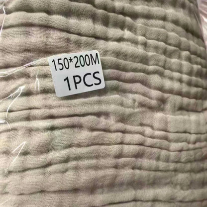 Muslin Cotton Blanket 6 Layers Gauze Wrinkled Throw Blanket Breathable Home Bed Soft Cover Summer Air Condition Blanket 200*230