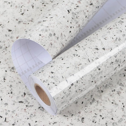 Classic Glossy Vinyl Wallpaper for  Rolls Waterproof Wall Stickers Bathroom Table Kitchen Adhesive Sticker for Furniture Decor