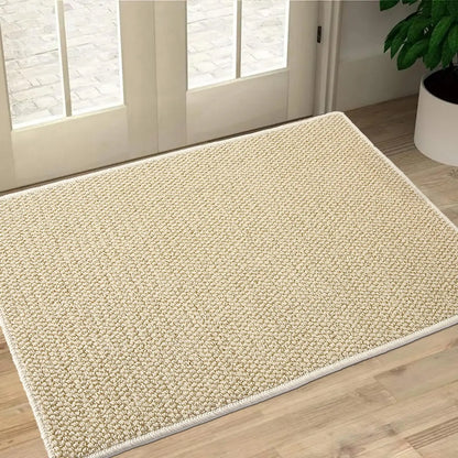 Front Door Mat Outside Entrance Welcome Mat Outdoor Indoor Entryway Rug Dirt Trap Non-Slip Washable Low Profile Doormat