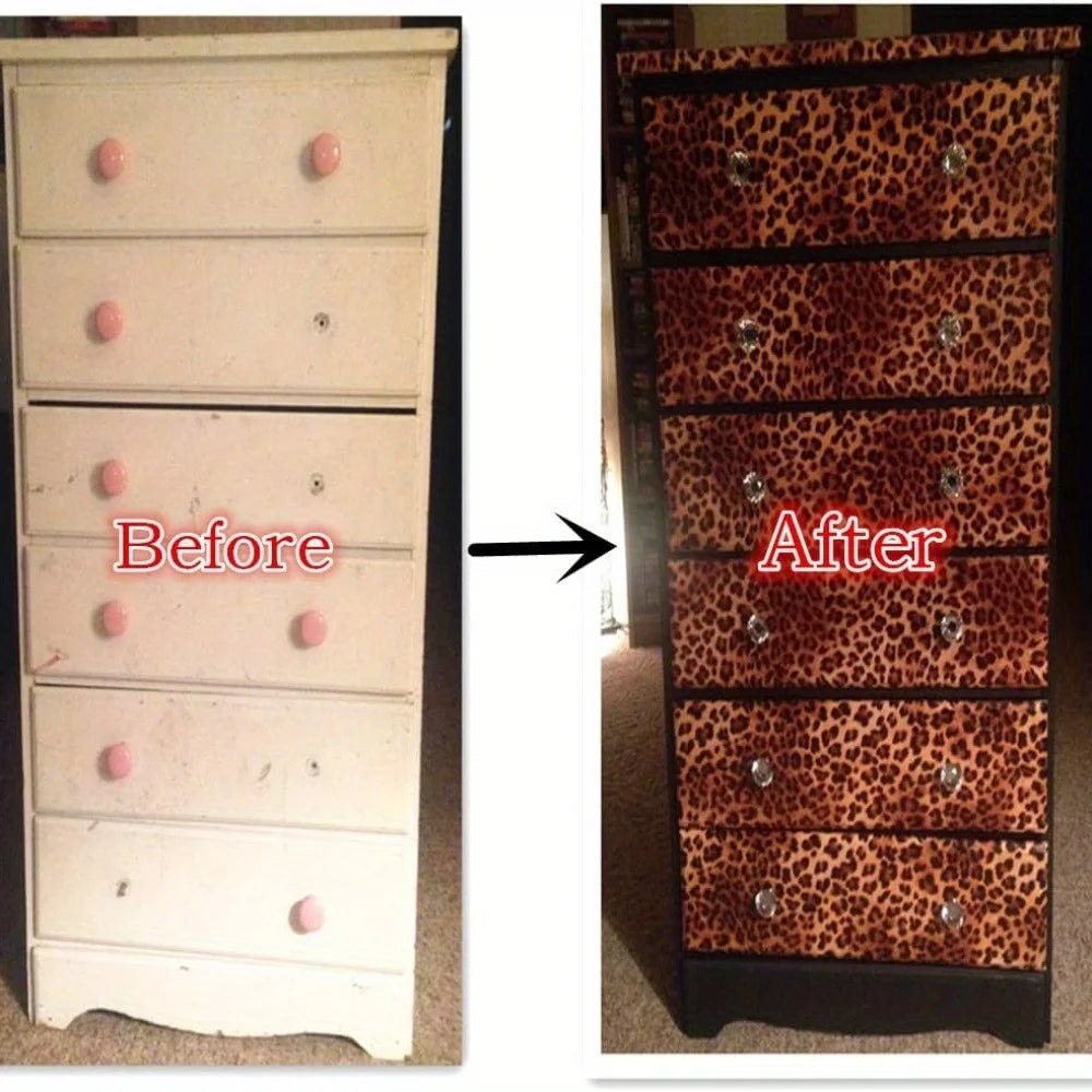 Personalized leopard pattern wallpaper waterproof removable self-adhesive contact paper for living room bedroom home decoration