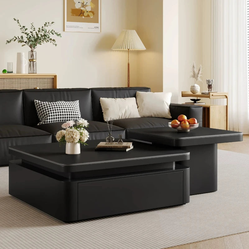 Decor Modern Table Floor Storage Luxury Center Coffee Table Apartment Black Mesas De Centro De Mesa Para Sala Home Furniture