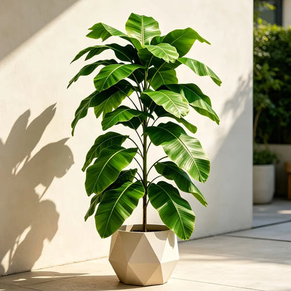 1PC 100CM Giant Outdoor Artificial Banana Tree with Green  23Leaves for Indoor/Outdoor Potted Plants Christmas Decora