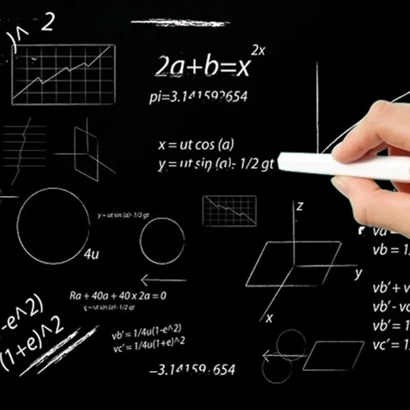 Blackboard Wallpaper Self Adhesive DIY Removable Reusable Erasable Chalkboard Sticker