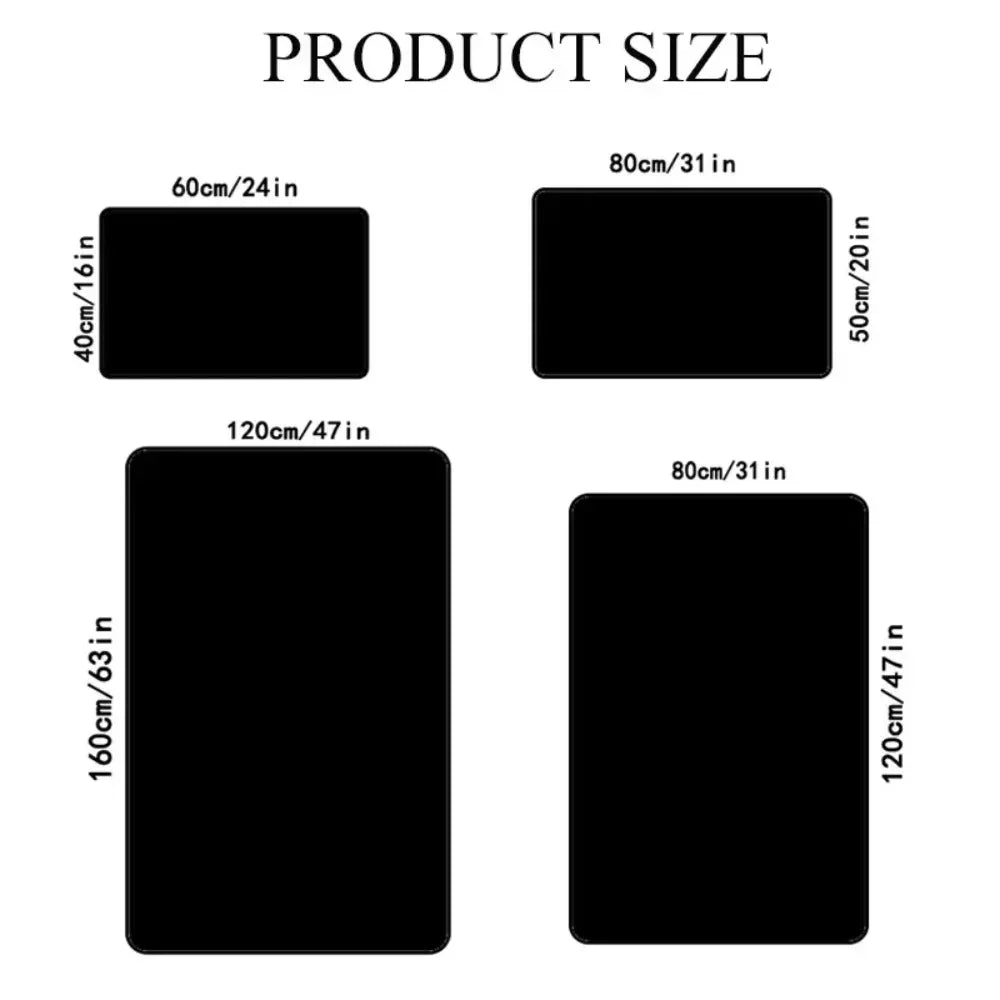 Modern Stone Decorative Mat | Outdoor Rugs | Suitable for Courtyard, Balcony, Garden, Camping, RV | Machine Washable
