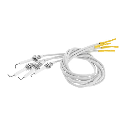 4pcs M10*1 Thread Igniter 27 Inch Ignitor Wire Ceramic Spark Plug Ignition Electrode for Fire Pit Burner Gas Grill Burner BBQ