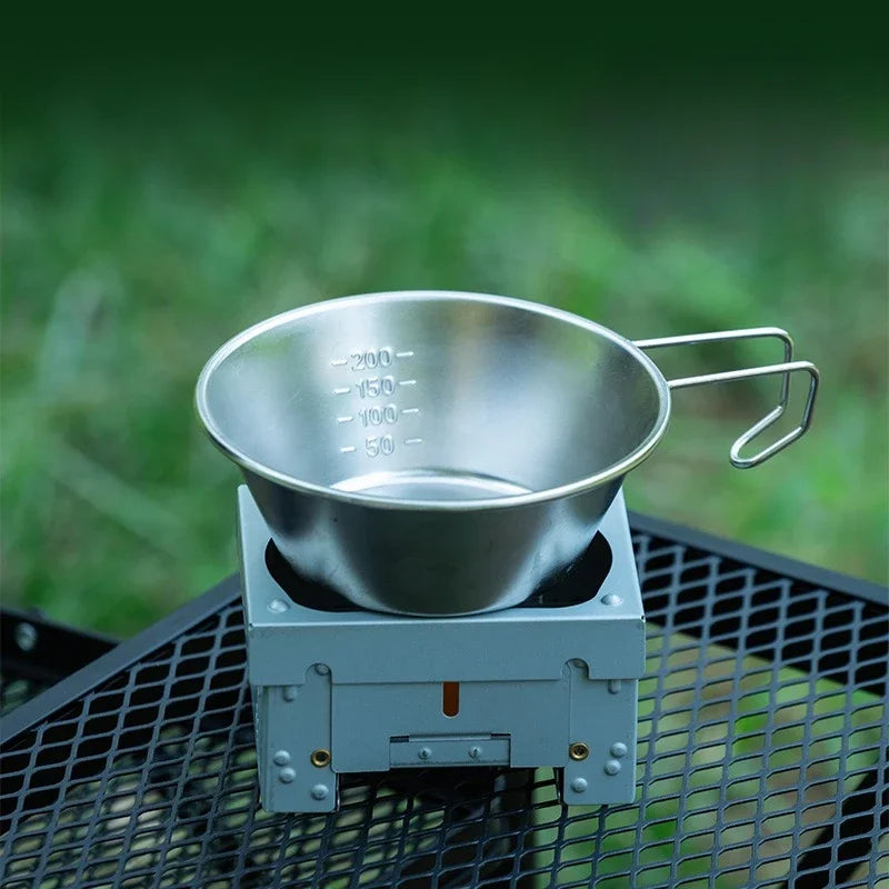 1 Mini Cooker Burner Portable Camping Equipment Windproof Folding Alcohol Card Stove Cookware Grill Picnic EDC Outdoor Mini Tool
