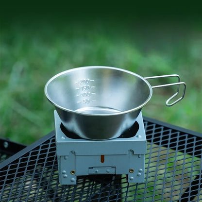 1 Mini Cooker Burner Portable Camping Equipment Windproof Folding Alcohol Card Stove Cookware Grill Picnic EDC Outdoor Mini Tool