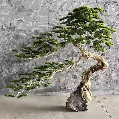Custom Indoor Outdoor Landscape Project Big Trunk Artificial Plants Old Artificial Pine Tree Faux Willow Tree Fake Pine Tree