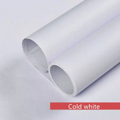 Pure White Wallpaper Self-adhesive Waterproof And Moisture-proof Dormitory Wall Sticker Ceiling Wall Renovation PVC Wallpaper