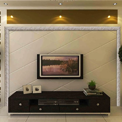 Self Adhesive Wall Border Strip Waterproof Wall Trim Line Wallpaper Skirting Border 3D Decor TV Background Wall Sticker for Home