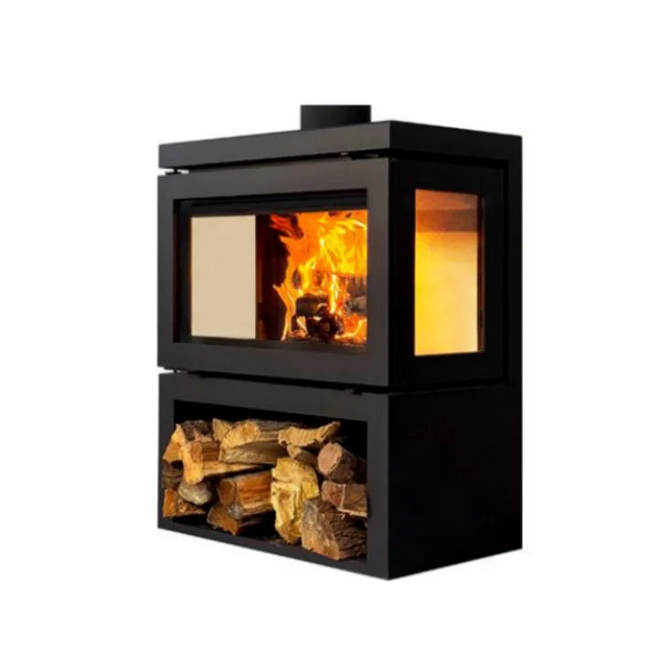 Fireplace European Quality Cast Iron Fireplace Classic Design Gas Wood-Burning Fire Place Long-Lasting Freestanding For Villas F