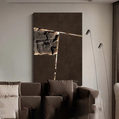 Modern Living Room Decoration Painting Minimalist Abstract Three-dimensional Sandstone Entrance Hanging Painting Sofa Background