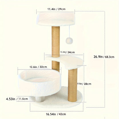 Sisal Cat Scratching Board, Durable Scratching Post for Indoor Cats To Save Furniture, Wear-Resistant Cat Scratcher Pad for Claw