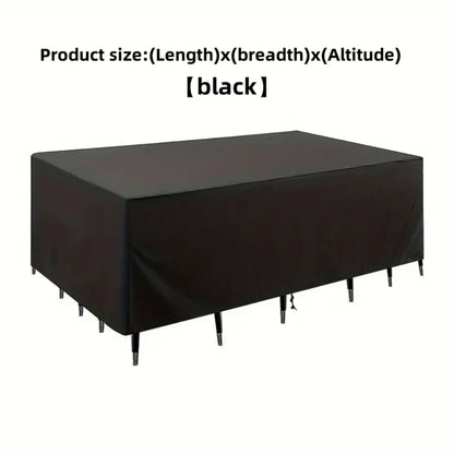 Ultimate Outdoor Furniture Cover - Waterproof, dustproof cover, durable and easy to clean, perfect for patios, gardens