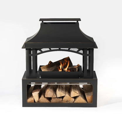 Hot-selling products Outdoor steel and wood burning fire pit