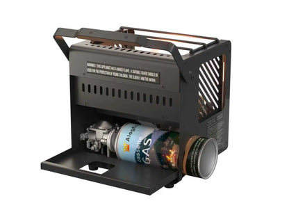 3 in 1 Alogfire Real Flame Camping Heater, Stove and Fire pit/Portable Outdoor Gas Fireplace/Smokeless/Safety Protection