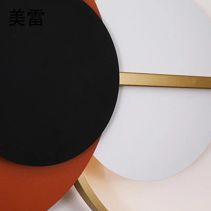 Living room wall lamp decoration light luxury circular sofa background  atmosphere lighting simple modern Nordic bedroom lamp