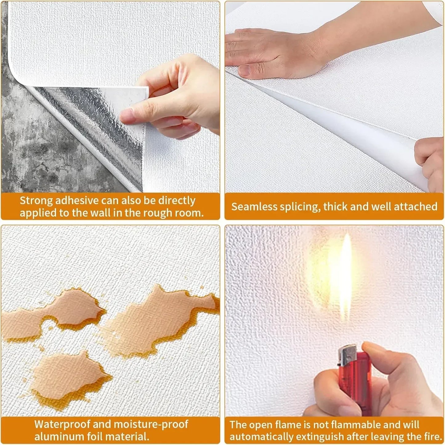 DIY 3D Linen Wall Panels Peel and Stick Waterproof Foam Wallpaper for Home Renovation Bedroom Living Room Decoration