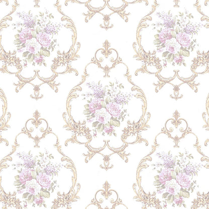 1:6 Dollhouse Miniature Decorative Flower Geometric Wallpaper Doll House Flower Wall Decal Shooting Scene Props Decor 42*30cm