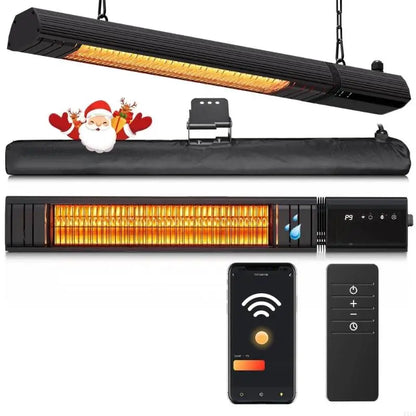 Immediate Heat Outdoor Deck Stove Impermeable IPX4 Wall Mountable Bright Heating Structure for Strong Use KXRE