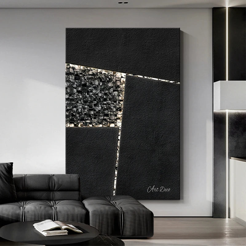 Modern Living Room Decoration Painting Minimalist Abstract Three-dimensional Sandstone Entrance Hanging Painting Sofa Background