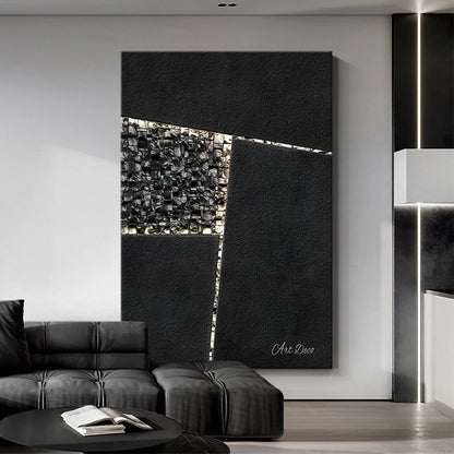 Modern Living Room Decoration Painting Minimalist Abstract Three-dimensional Sandstone Entrance Hanging Painting Sofa Background