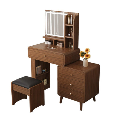 Rustic Natural Dressing Table European Luxury Solid Wood Dressing Table Simple Minimalist Tocador Maquillaje Home Accessories