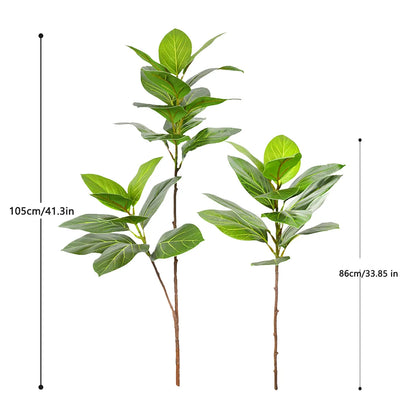 77-135cm (53.1in) Artificial Fiddle Leaf Ficus Fig Plant for Outdoor Courtyard Garden Balcony Indoor Home and Office Decoration