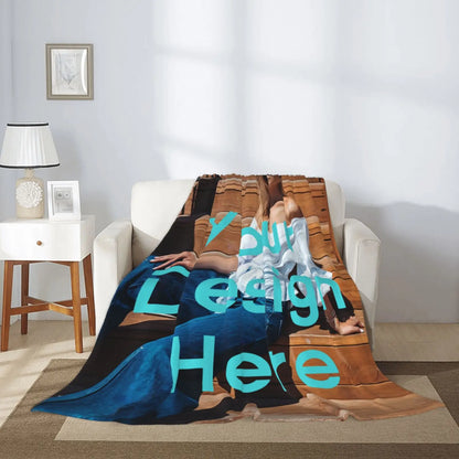 Custom Blanket With Photo Collage Customized Picture Blankets Birthday Souvenir Christmas Gifts Personalized Logo Throw Blanket