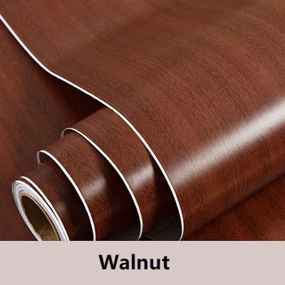 Wooden Door Wallpaper Vinyl Self Adhesive Waterproof Contact Paper for Living Room Kitchen Cupboard Furniture Renovation Sticker
