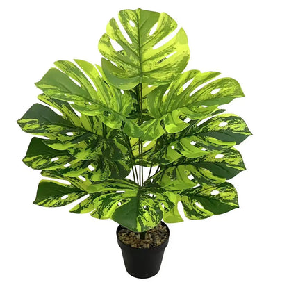 1PC Large Floor-standing Artificial Monstera Deliciosa Plant with Big Leaves Suitable for Indoor/Outdoor Studies Balconies