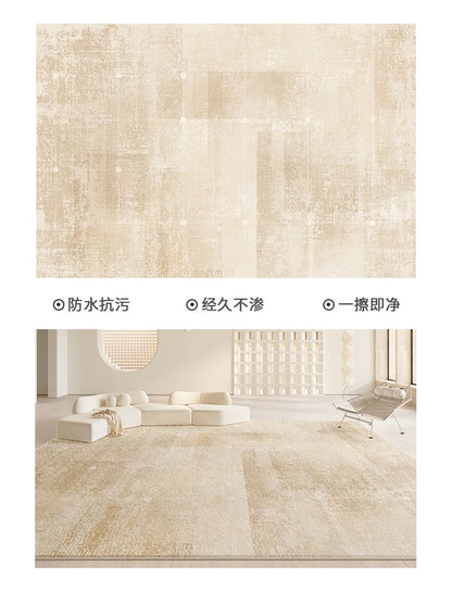 Living Room Carpet Non-slip Waterproof Bedroom Floor Mat Large Size Home Decoration Rugs Minimalist Lines Loop Pile Mats 거실 카펫