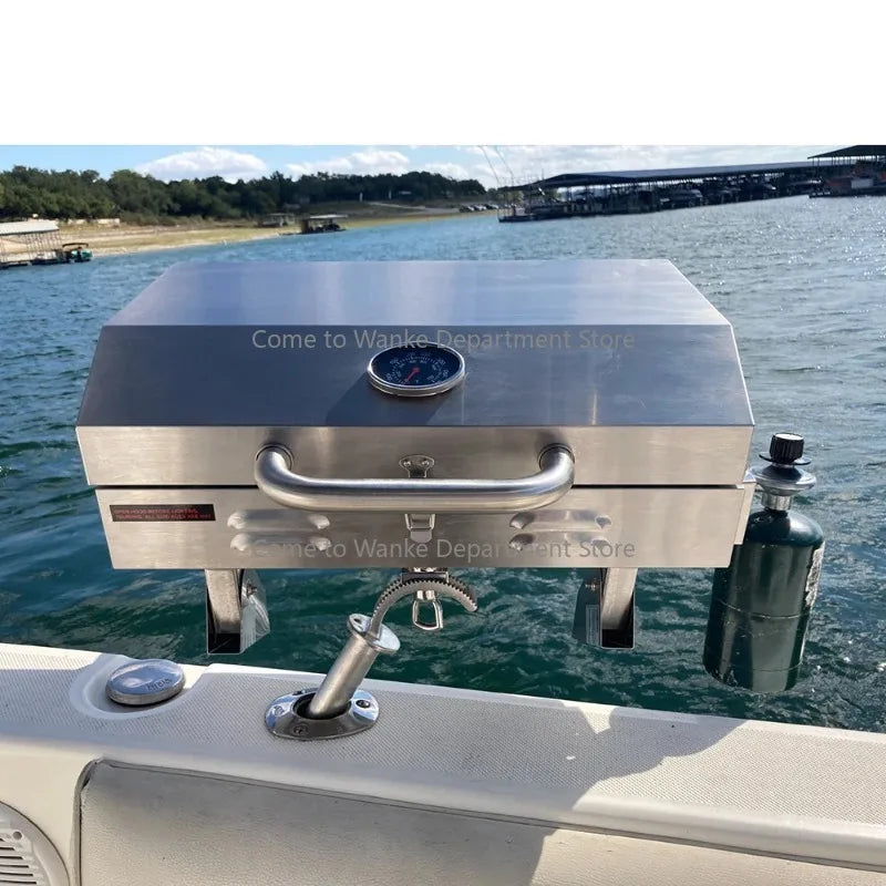 stainless steel bbq grill sea barbecue outdoor steel fire pit bbq boat