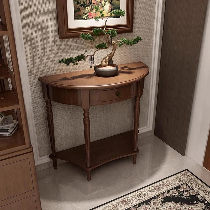 Rustic Classic Console Table With Drawers Mid Century Retro Small Console Table French Elegant Furniture Living Room Furniture