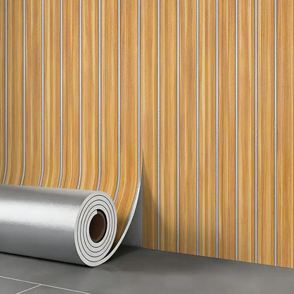 Thick Brown Grid Peel and Stick Wallpaper Faux Plaid Design Waterproof Moisture-Proof for Walls Ceilings Home Decor