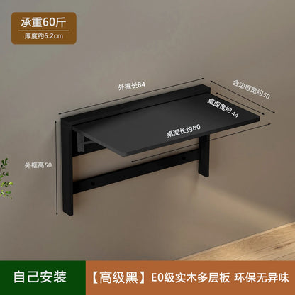 Multifunctional Wall Mounted Folding Dining Table Hidden Desk for Small Space Ultra Thin Storage Unit Study Computer Desk