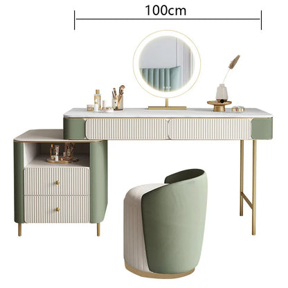 Modern Design Dressing Table Set Makeup Table with Drawers Dresser Table for Living Room