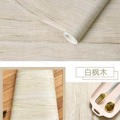 Wood Pattern DIY Self Adhesvie Waterproof Wallpaper Vinyl Wall Stickers Film for Furniture Renovation Stickers Home Stick Decors