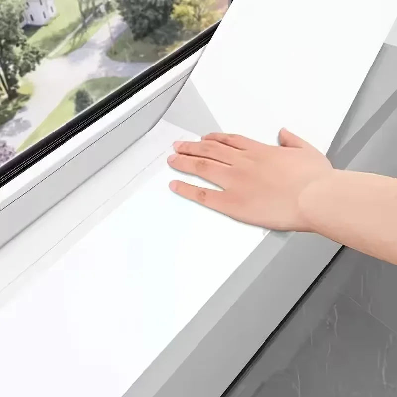 1pc 30cmx5m Pearl Film White Waterproof Wallpaper Room DIY Self-adhesive Wardrobe Kitchen High Gloss Paste Furniture Wall Sticke