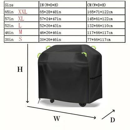 Outdoor Barbecue Rain Cover Dustproof Sunproof Waterproof Garden BBQ Cover Protective Shelter for Picnics And Camping