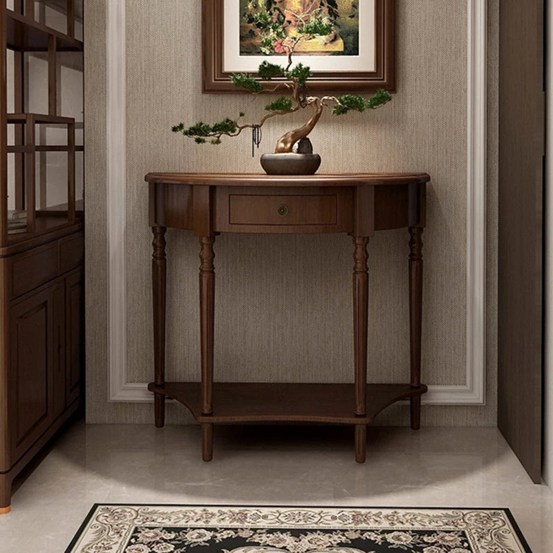 Rustic Classic Console Table With Drawers Mid Century Retro Small Console Table French Elegant Furniture Living Room Furniture