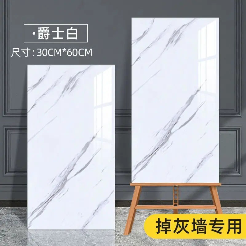 Papel De Parede 3d  Peel and Stick Wallpaper Faux Marble Wall Stickers Decoration Tile Kitchen Waterproof Bathroom Sticker