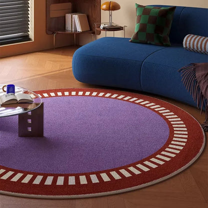 Vintage Round Rug Living Room Carpet Light Luxury Soft Mat Bedroom Rugs for Bedroom Bedside Floor Mats Alfombra Salón שטיח לסלון