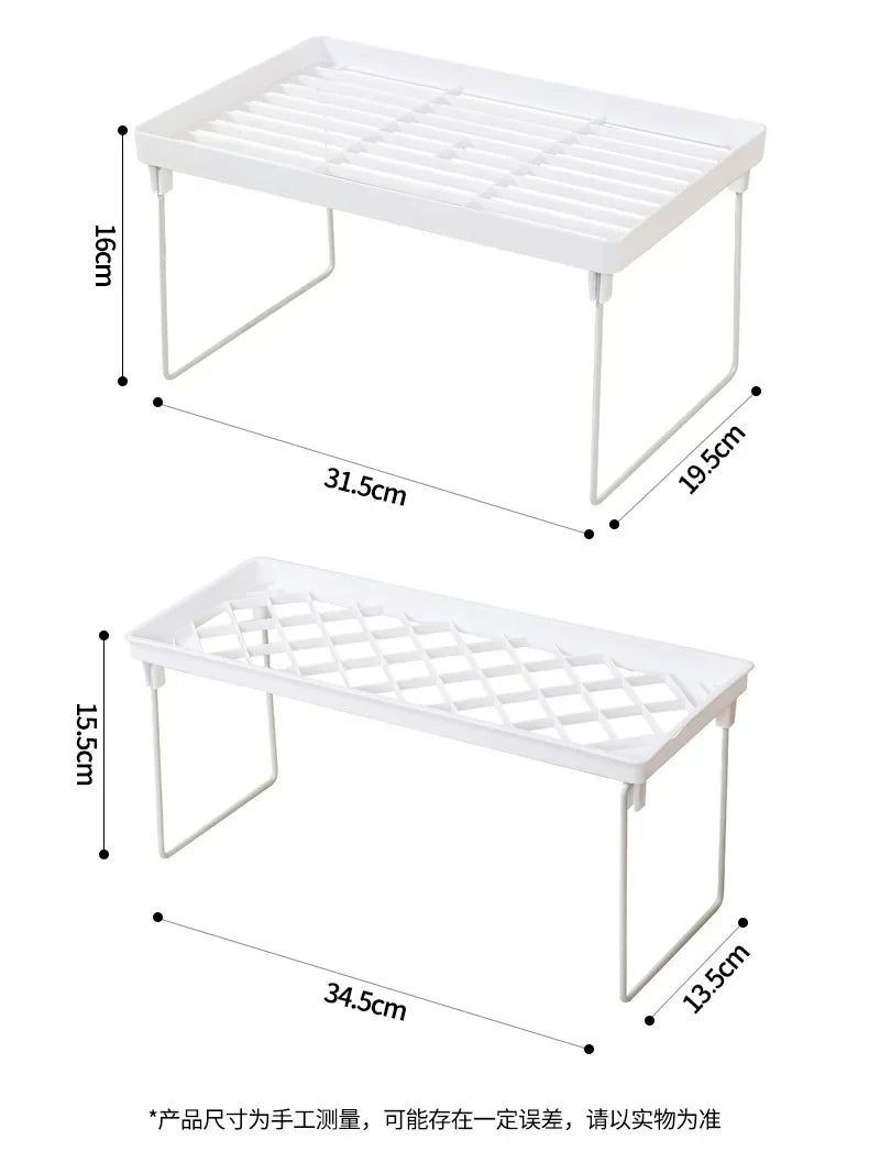 Home Closet Organizer Storage Shelf for Kitchen Rack Space Saving Makeup Organizer Wardrobe Decorative Shelves Cabinet Holders