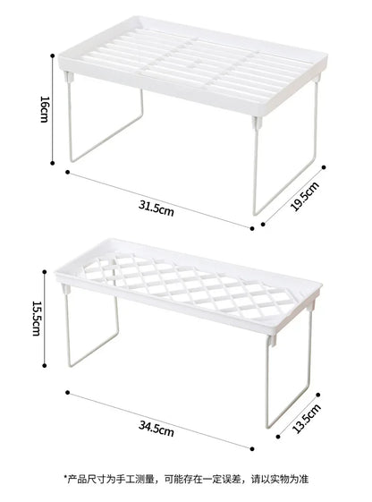 Home Closet Organizer Storage Shelf for Kitchen Rack Space Saving Makeup Organizer Wardrobe Decorative Shelves Cabinet Holders