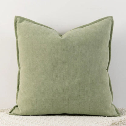 Cozy Solid Chenille Throw Pillow Covers - Nordic Design, 45x45/50x50/60x60/65x65cm, Ideal for Living Room & Bedroom Decor