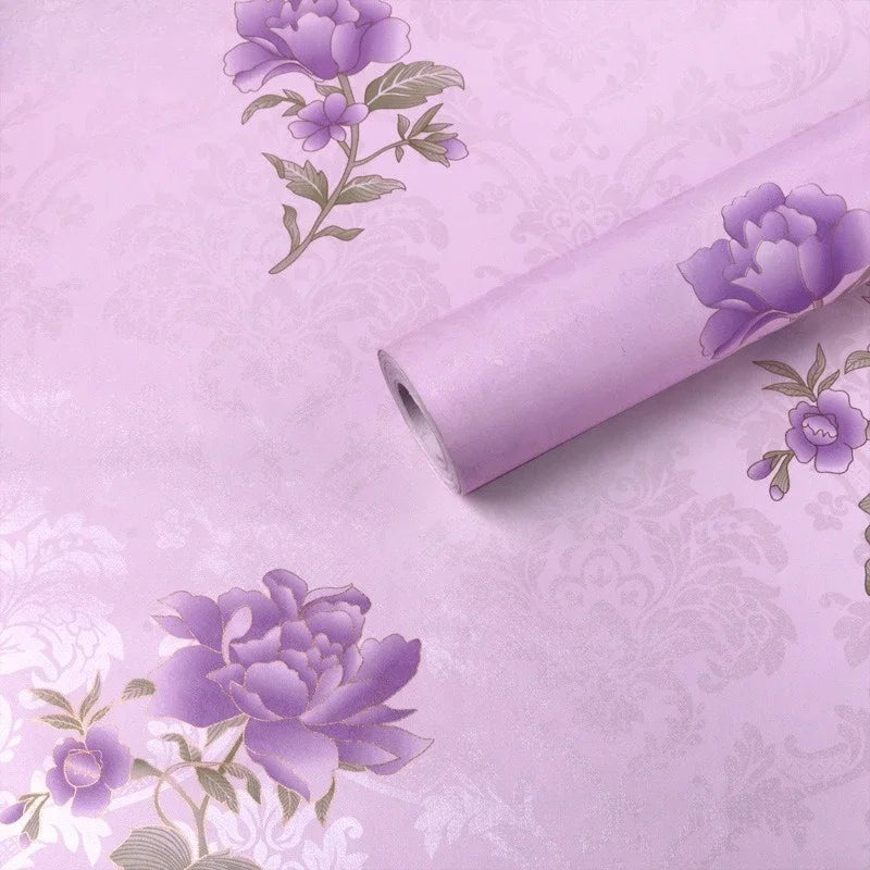 Home Decor Retro Floral Wallpaper Renovation of Bedroom and Living Room Decorative Walls