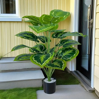 24Leaves Giant Artificial Plants Tree Realistic Full Lush Greenery Indoor Outdoor All-Season Decor for Home Wedding Party New