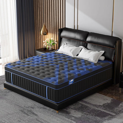 Hybrid Memory Foam Mattress 12/14 Inch Twin Full Queen King Euro Top Medium Firm Bed Mattress in a Box